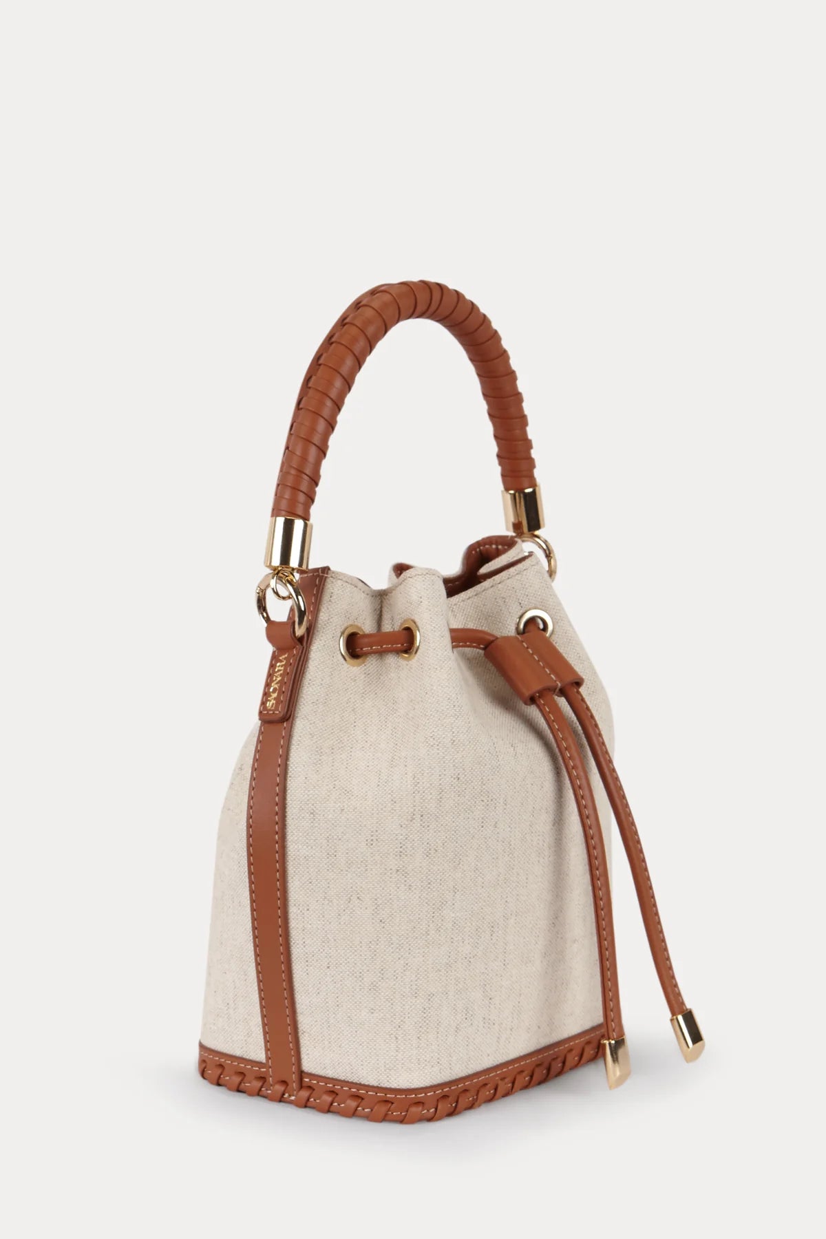 Mini Bucket Bag Lino/Caramel Piel