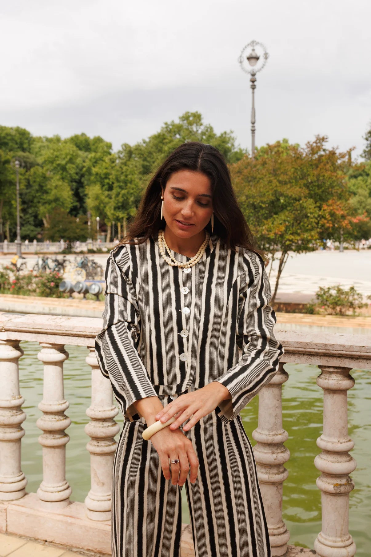 Chaqueta Rayas Gris