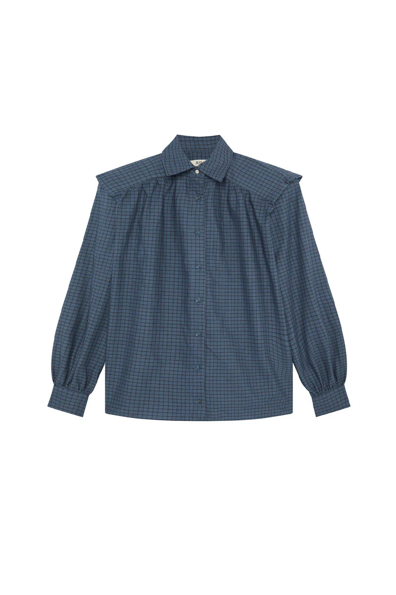 Camisa Marieta blue plaid