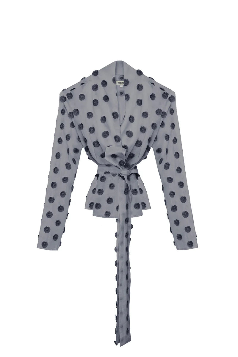 Camisa Alma Dots Gris