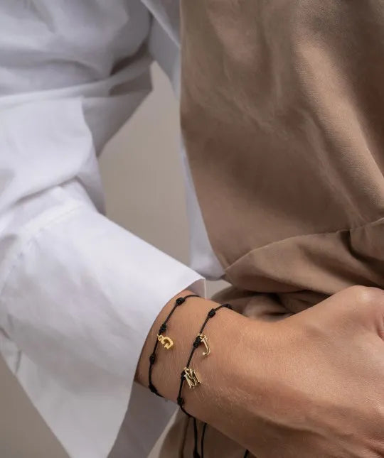 Pulsera con 2 Iniciales Oro