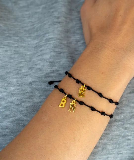 Pulsera con 4 Iniciales Oro