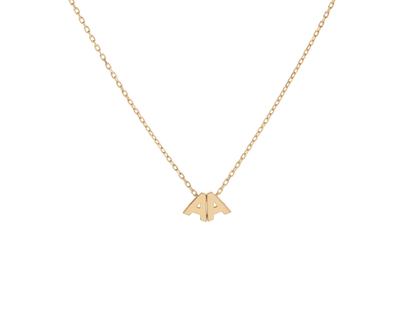 Collar Iniciales Oro 18k