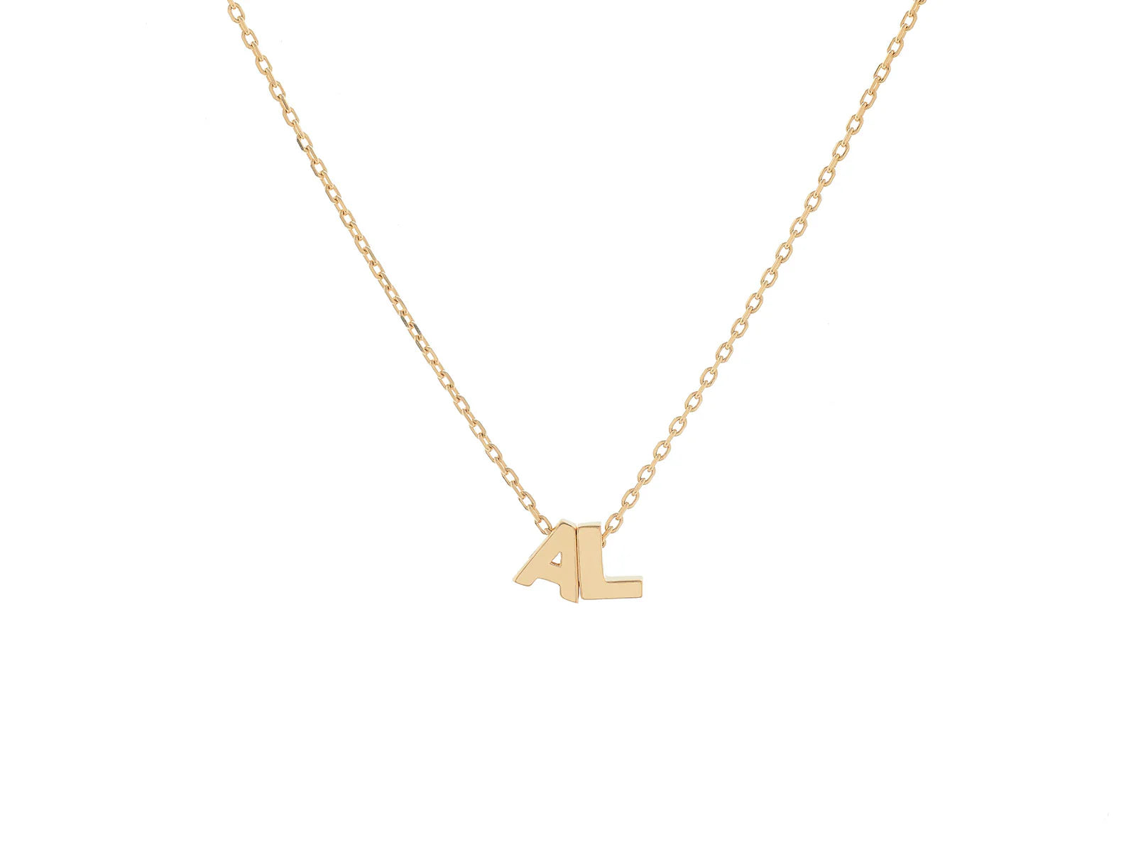 Collar Iniciales Oro 18k