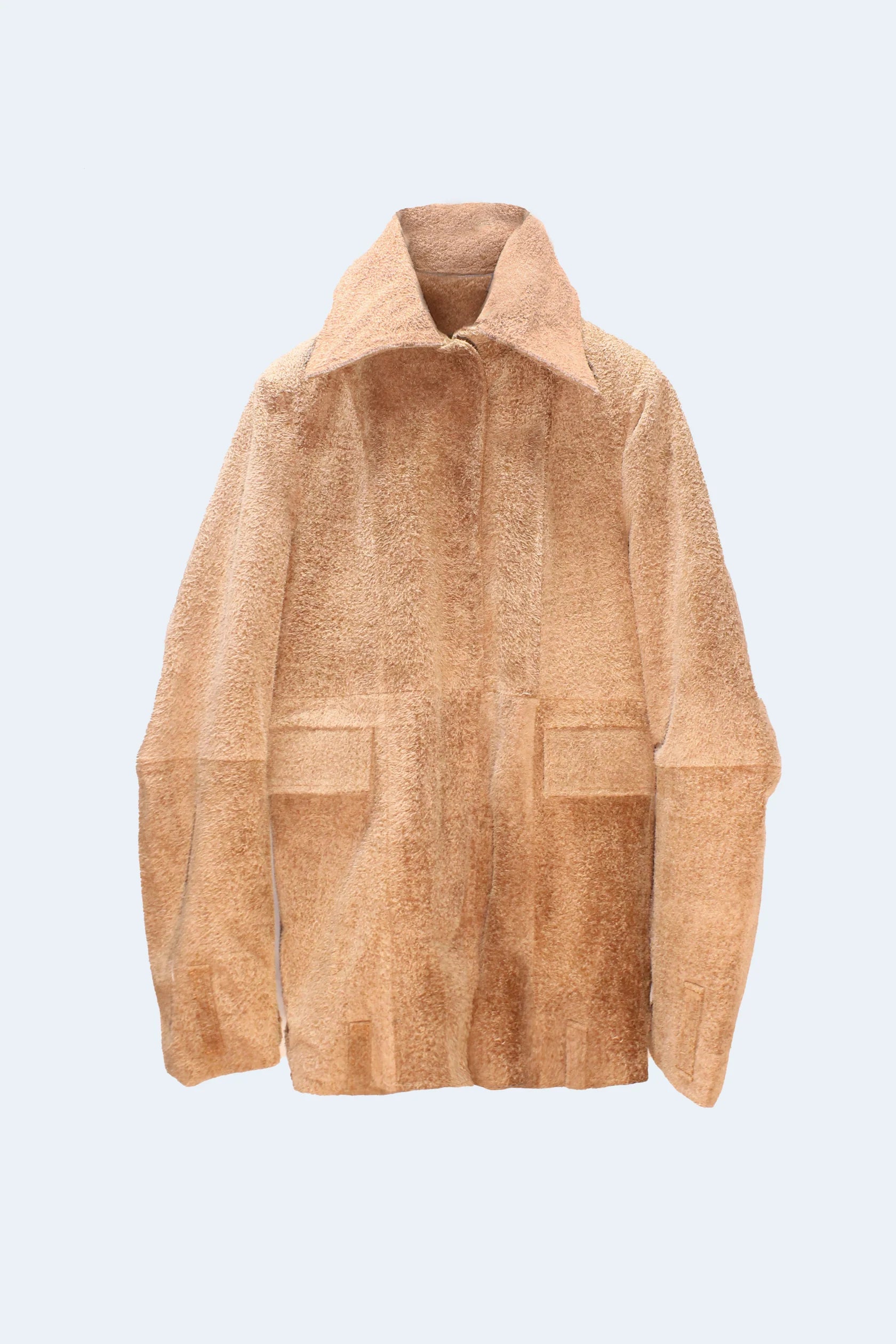 Cazadora ante punta blanca (beige)