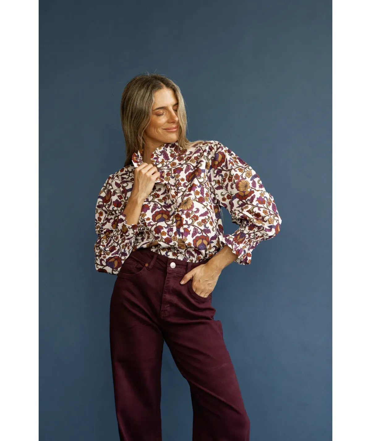 Camisa Toscana Flores