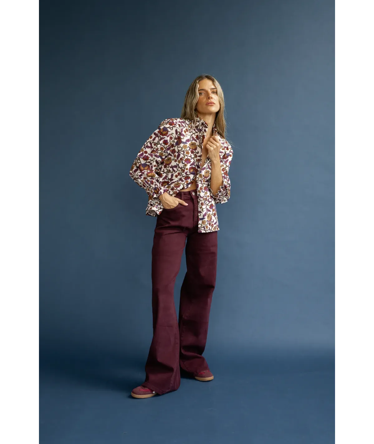 Camisa Toscana Flores