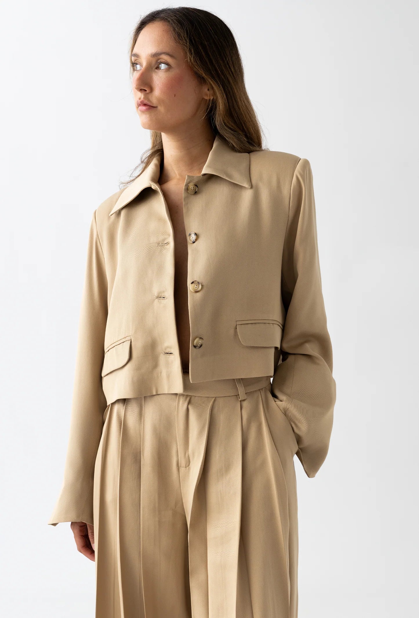 Structured Jacket: Camel