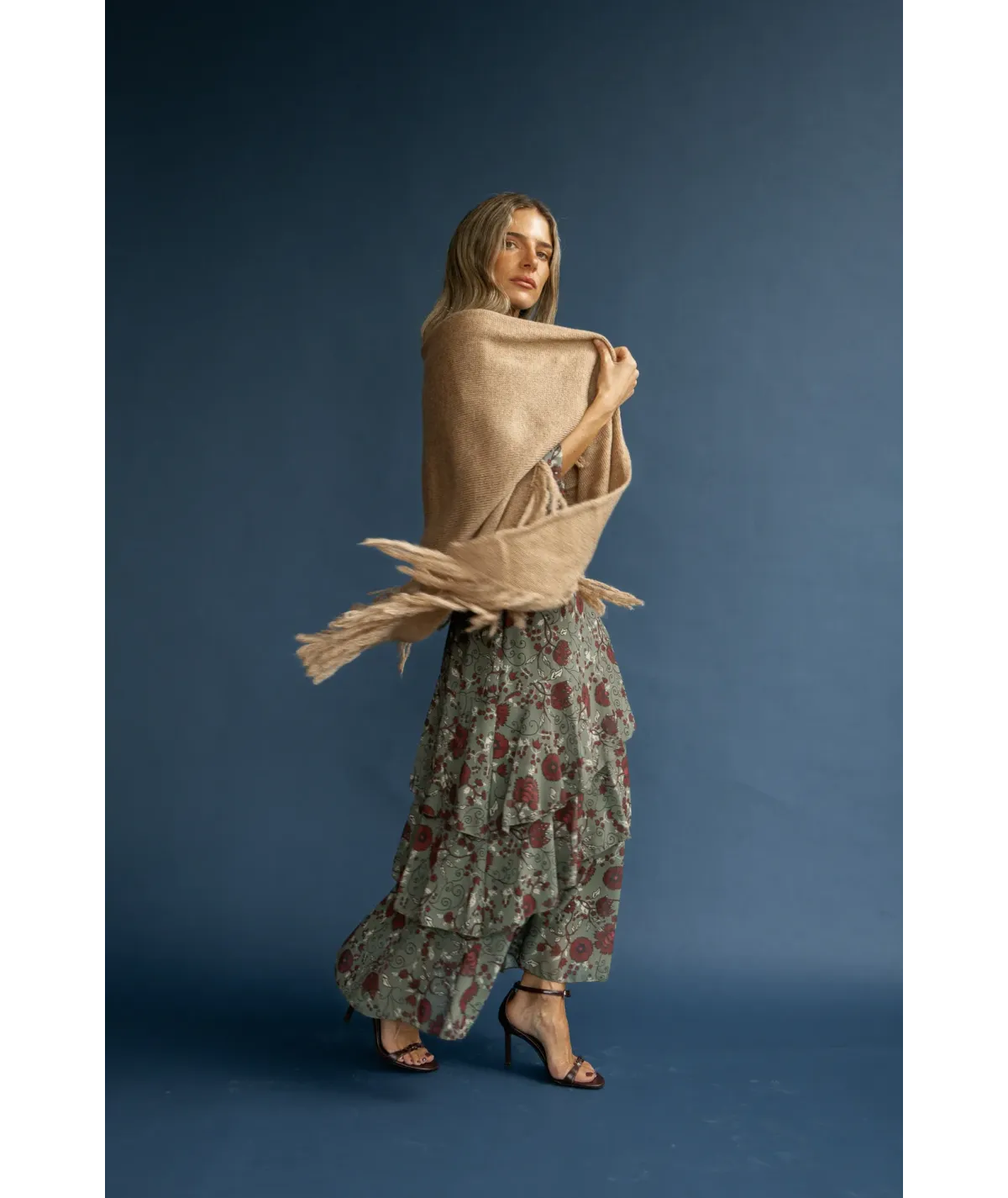 Poncho Nápoles Camel