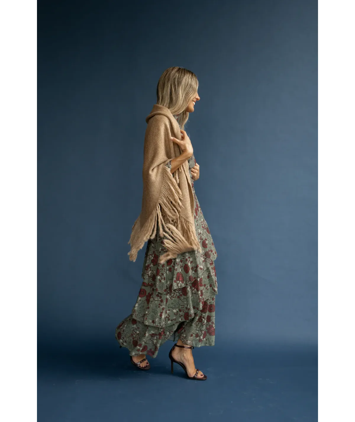 Poncho Nápoles Camel