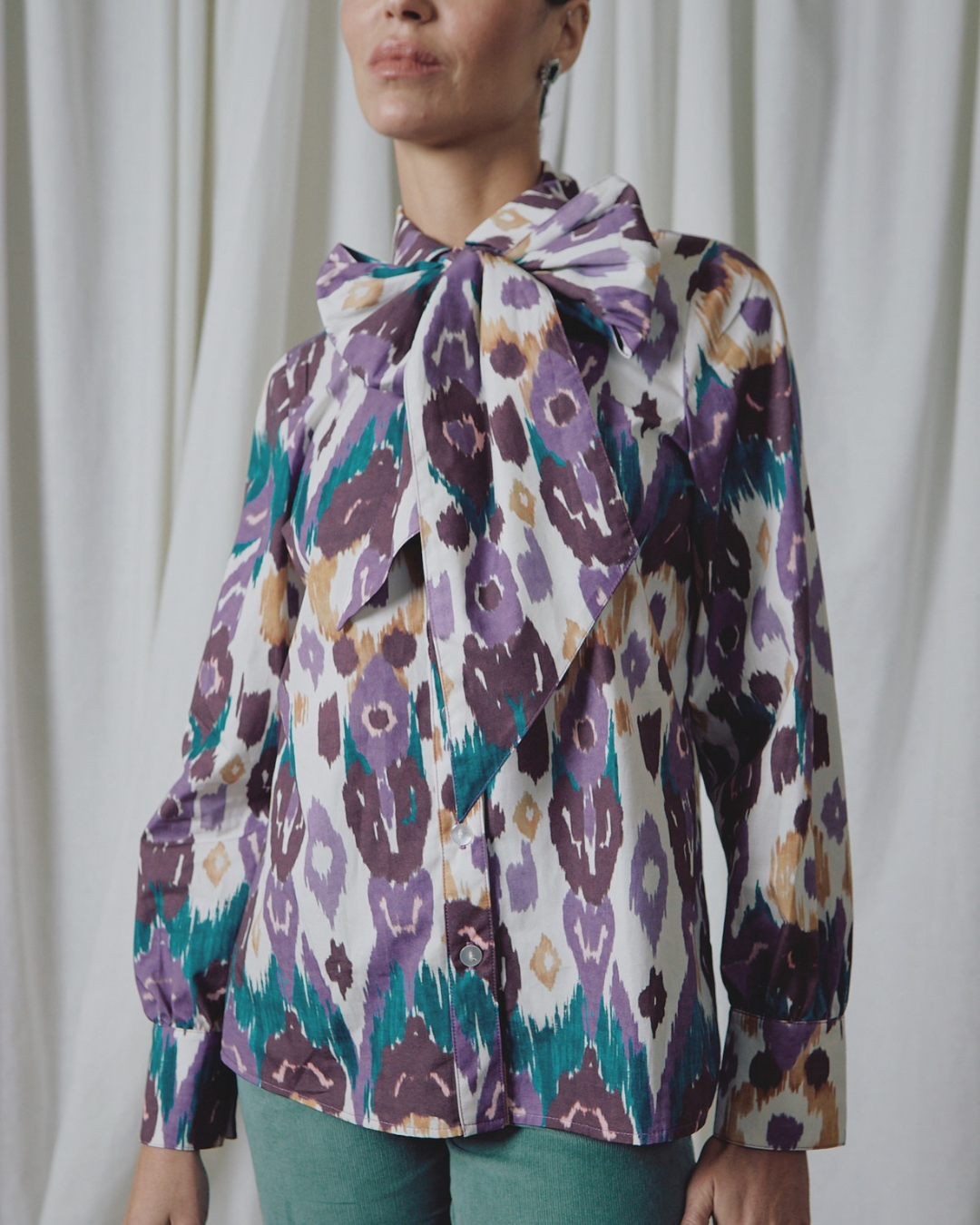 Camisa Candy Ikat Purple