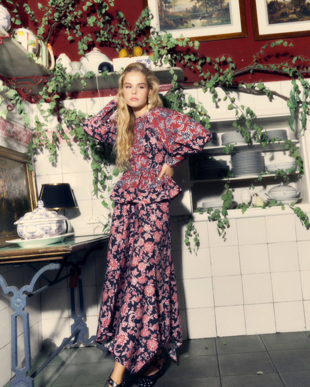 Falda Devon Norfolk Blue