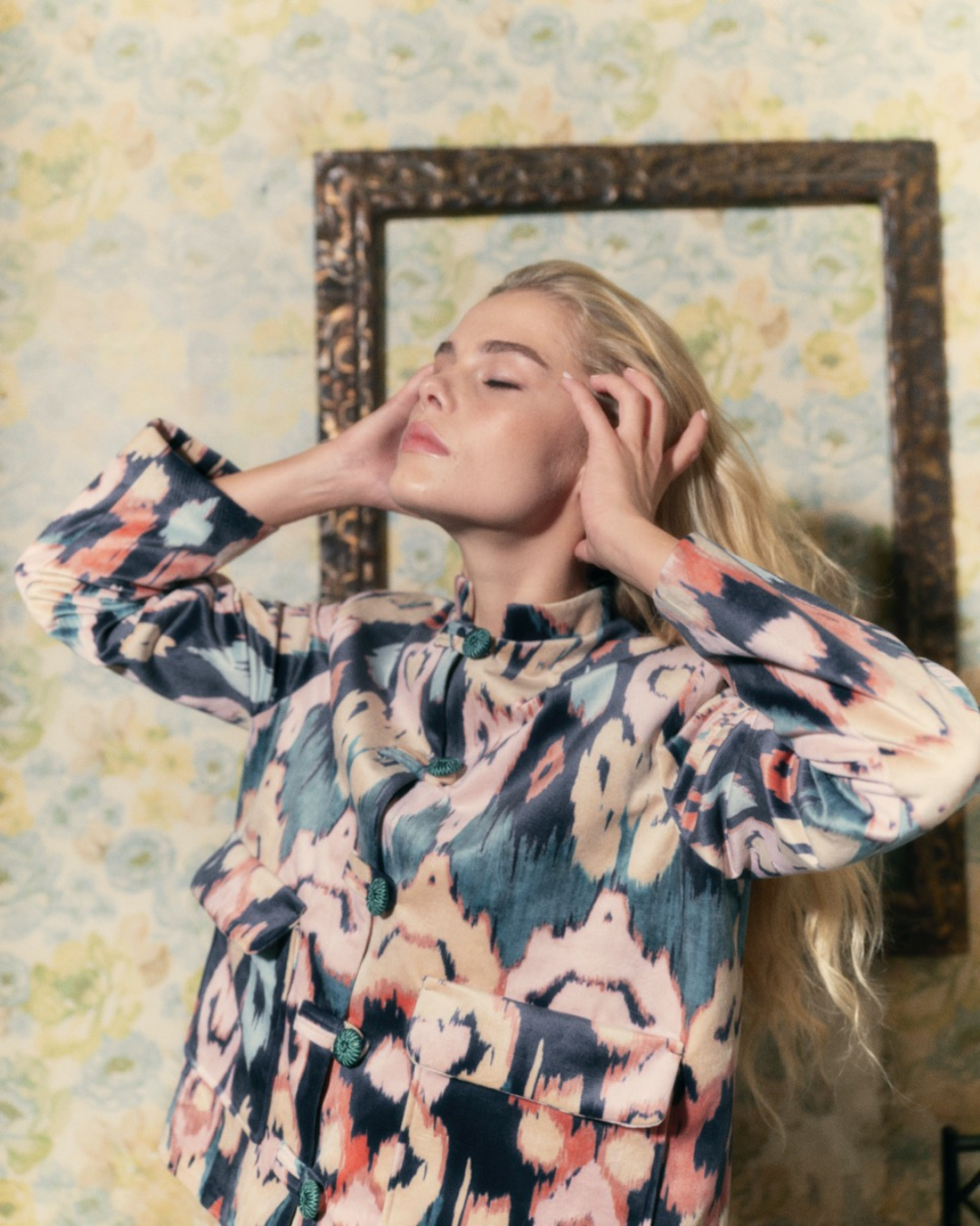 Chaqueta Tang Navy Ikat