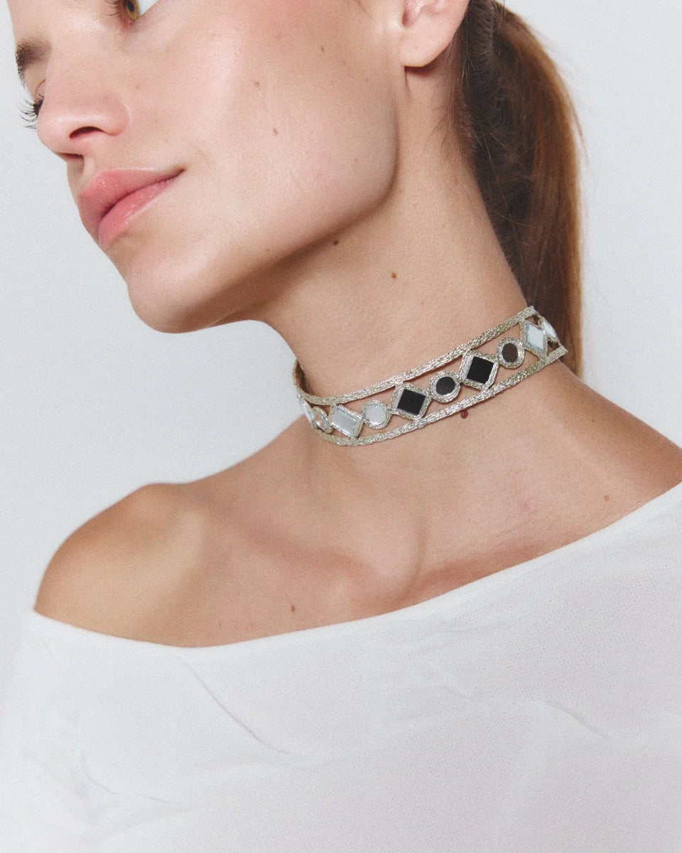 Choker Lirio Plata