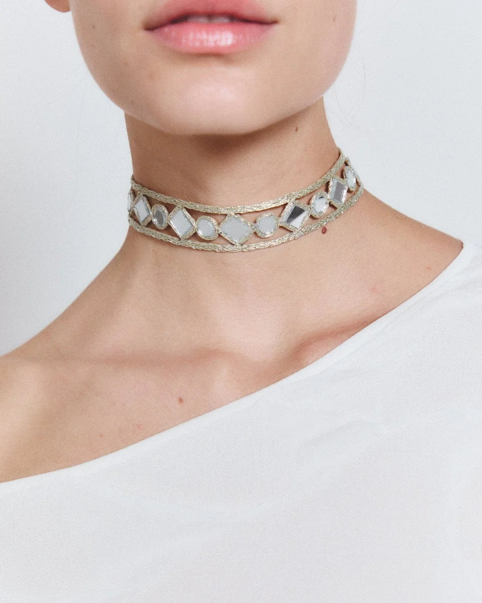 Choker Lirio Plata