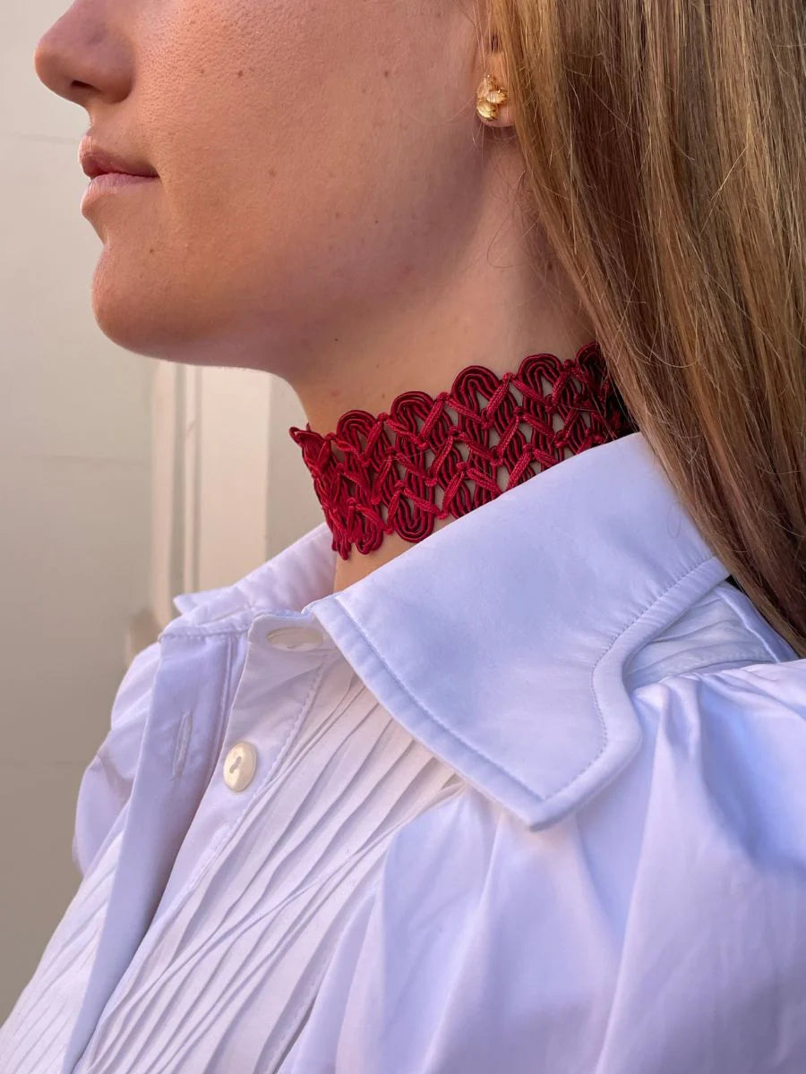 Choker Matilde Granate