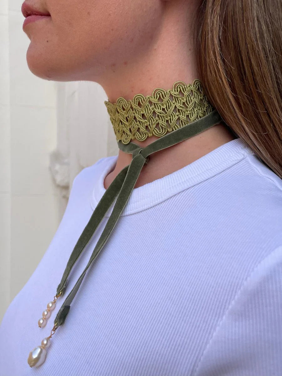 Choker Matilde Verde