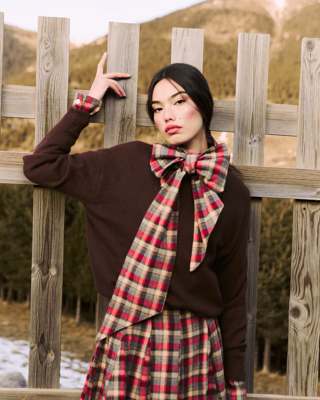 Camisa Candy Chocolate Tartán