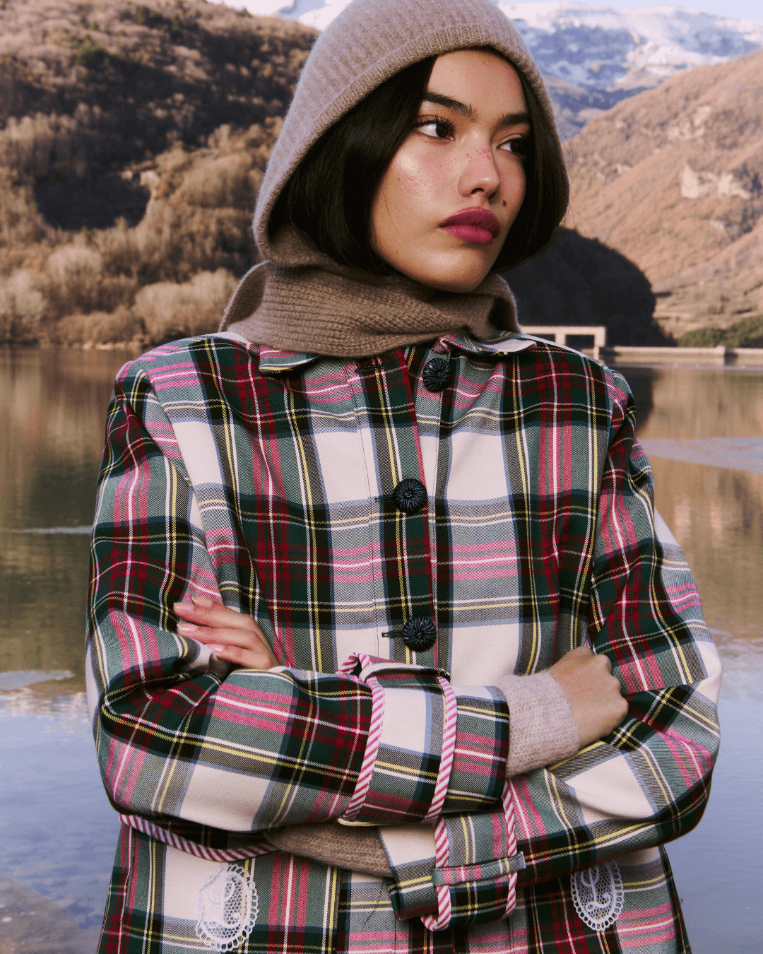 Chaqueta Ellioth Beige Tartán