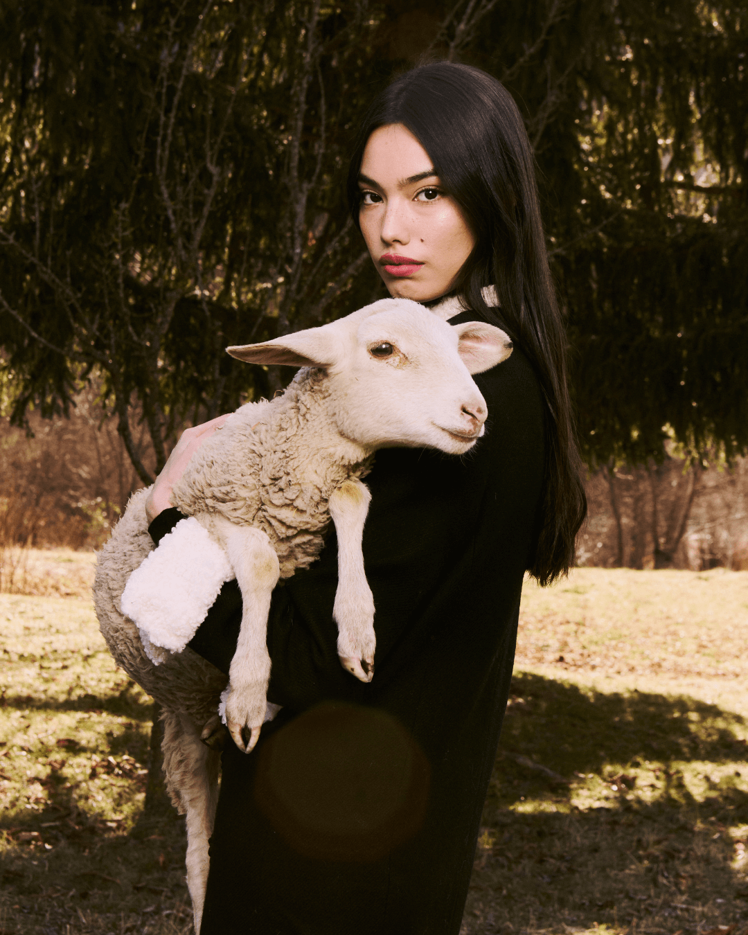 Abrigo Dinasty Black Cashmere