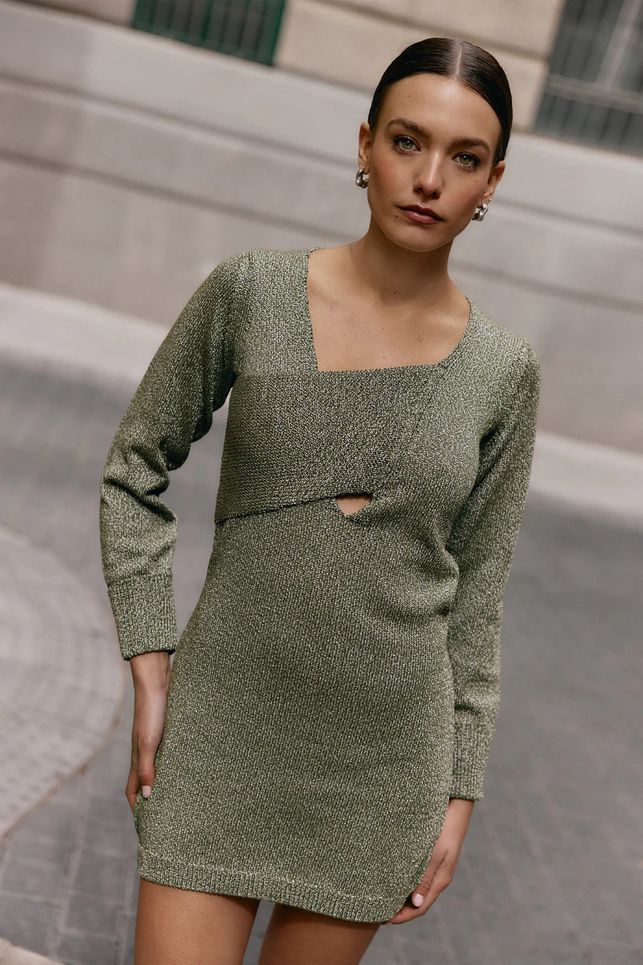 Siena Dress Verde Envejecido