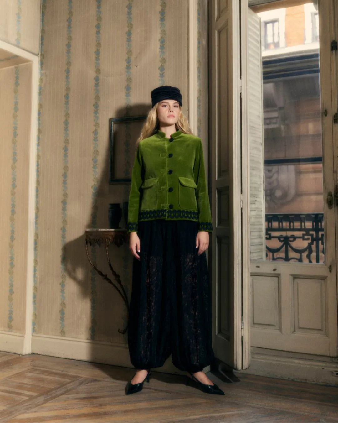 Chaqueta Tang Velveteen Pistachio