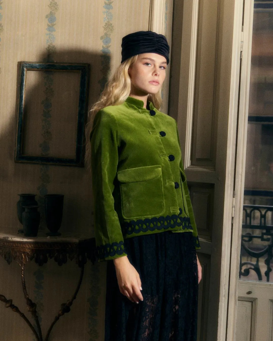 Chaqueta Tang Velveteen Pistachio