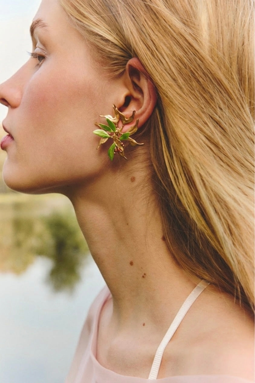 Pendientes Pétalo Uva