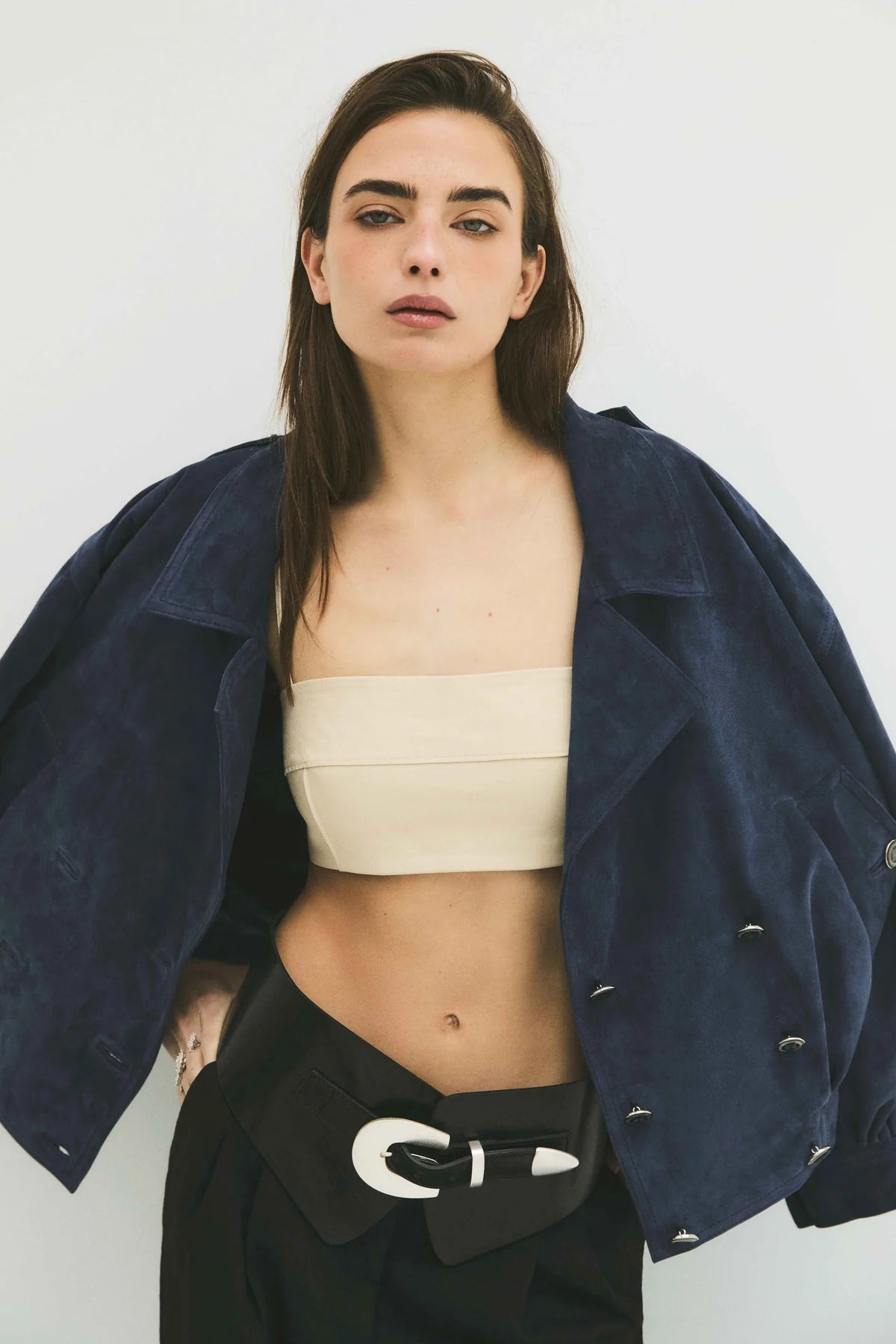 Chaqueta de ante 001 Navy