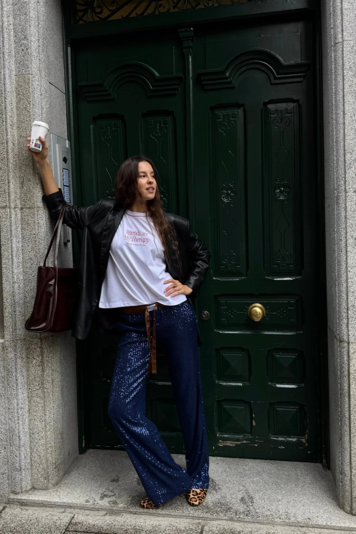 Rousse Pants Navy Blue Sequins