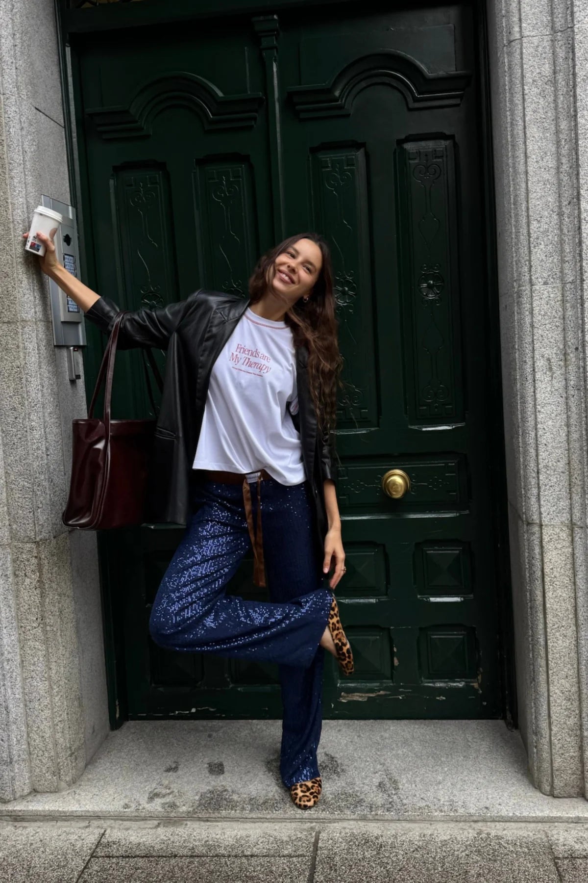 Rousse Pants Navy Blue Sequins