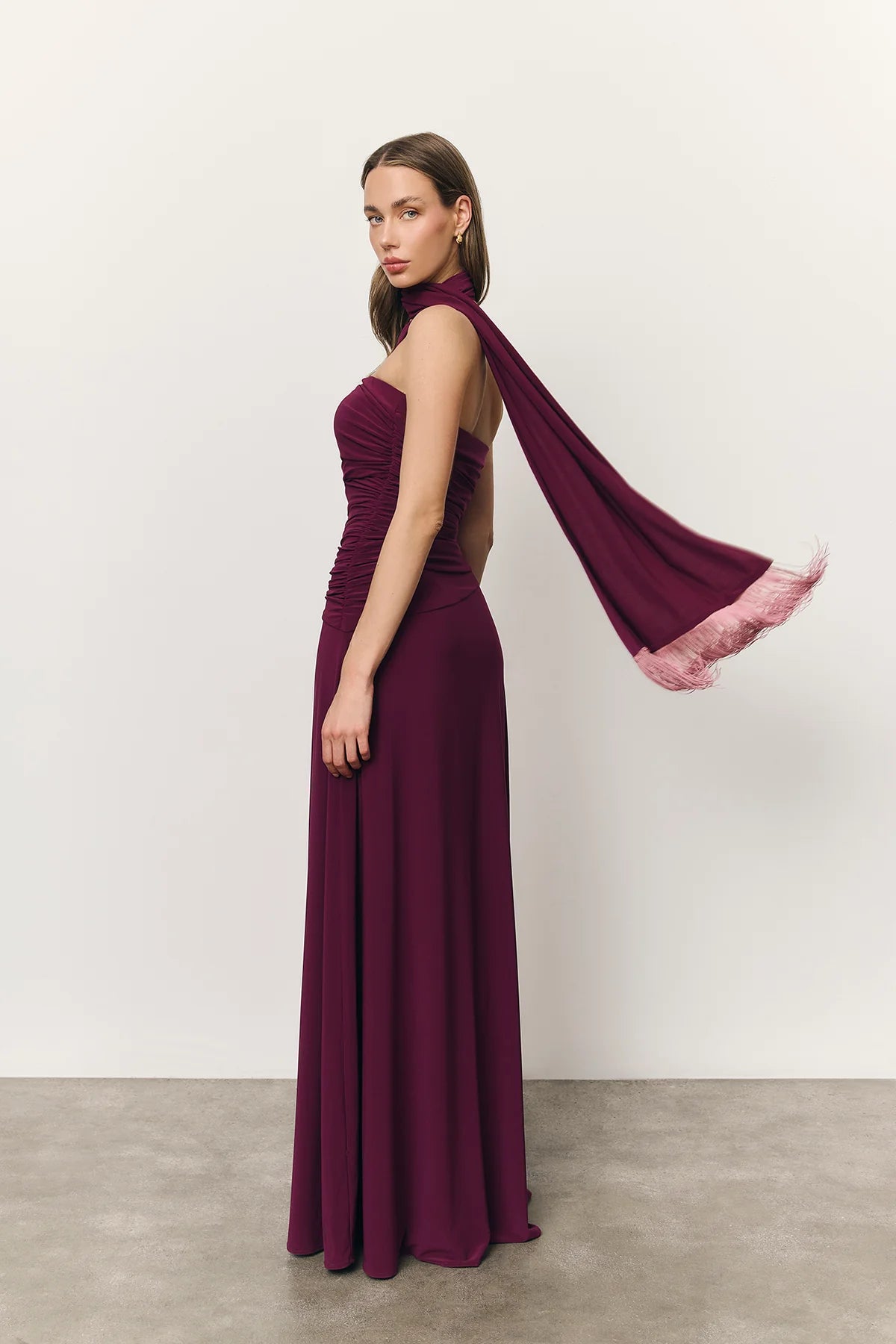 Vestido Zinnia vino