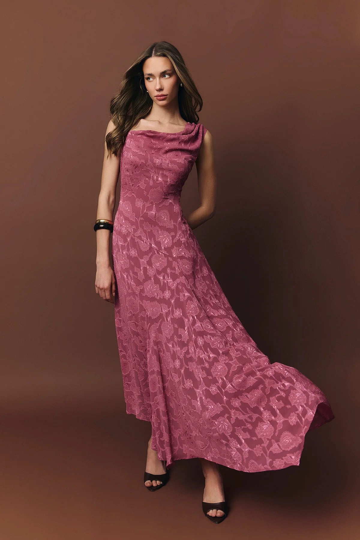 Vestido Ophelia rosa orquídea