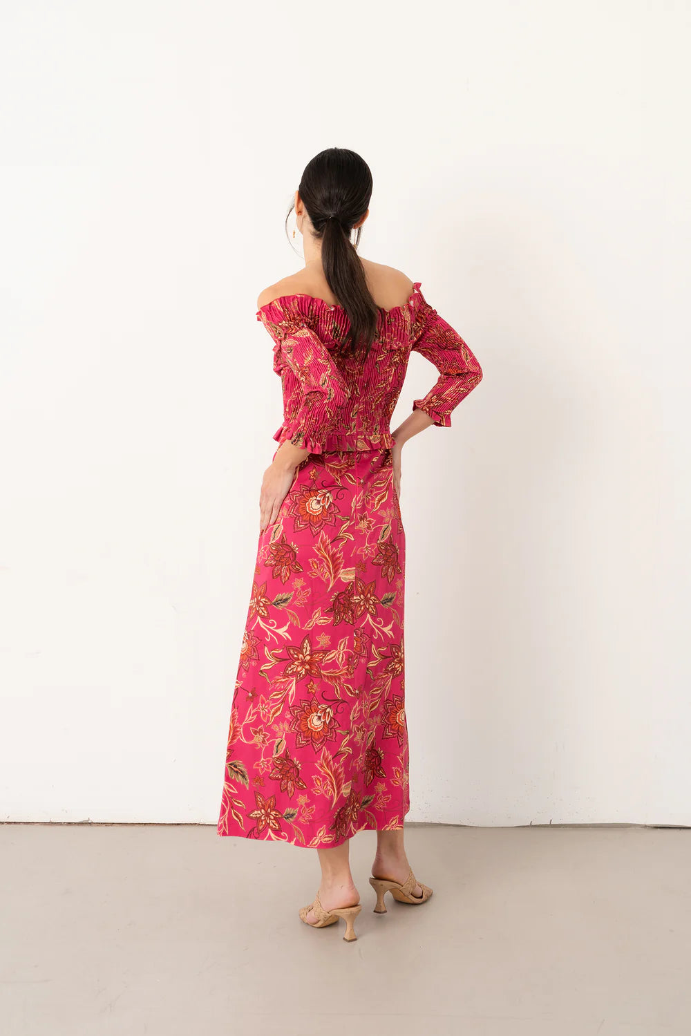 Vestido Bardot Rosa