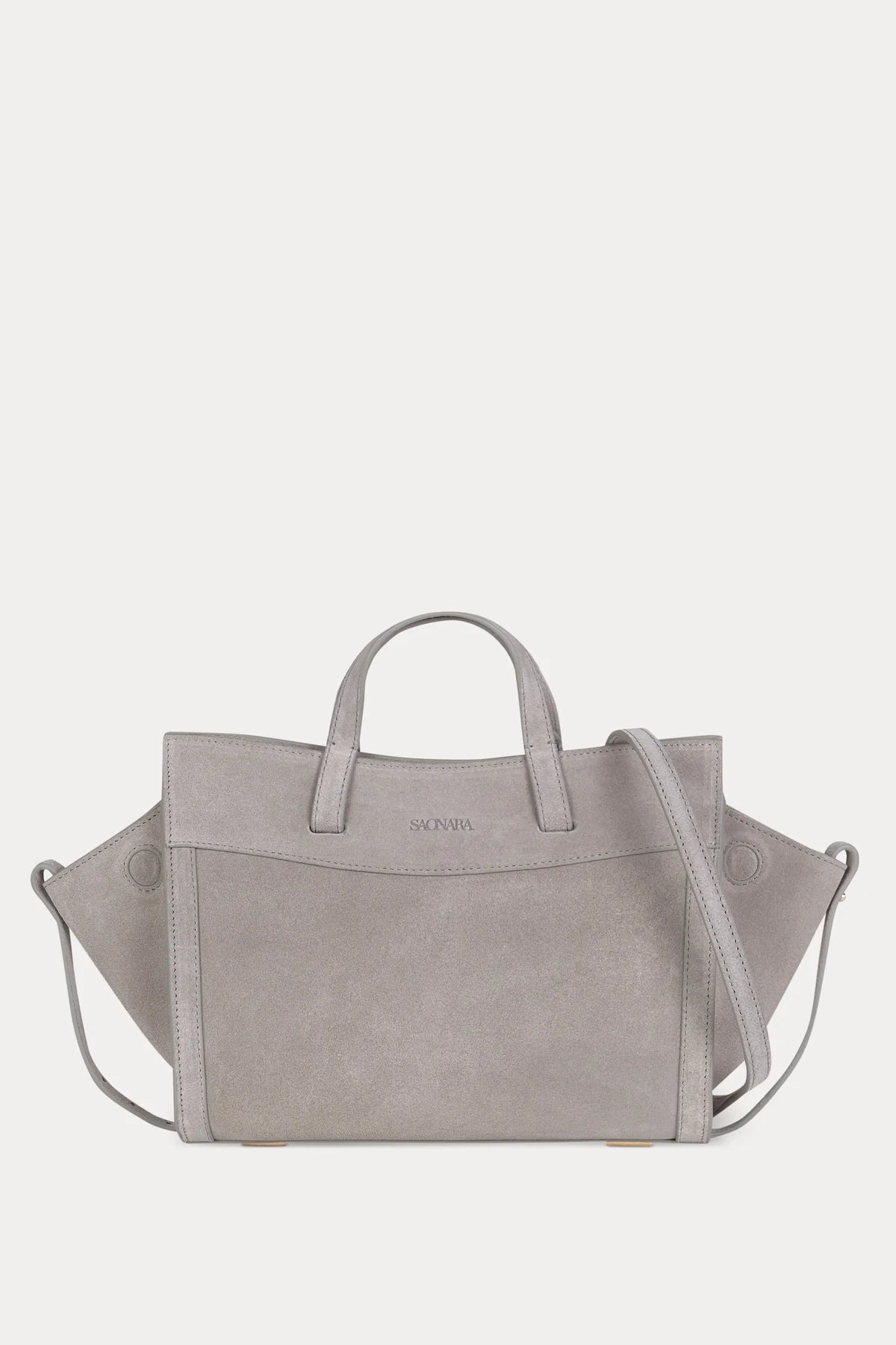 Mini Shopping Gray Suede