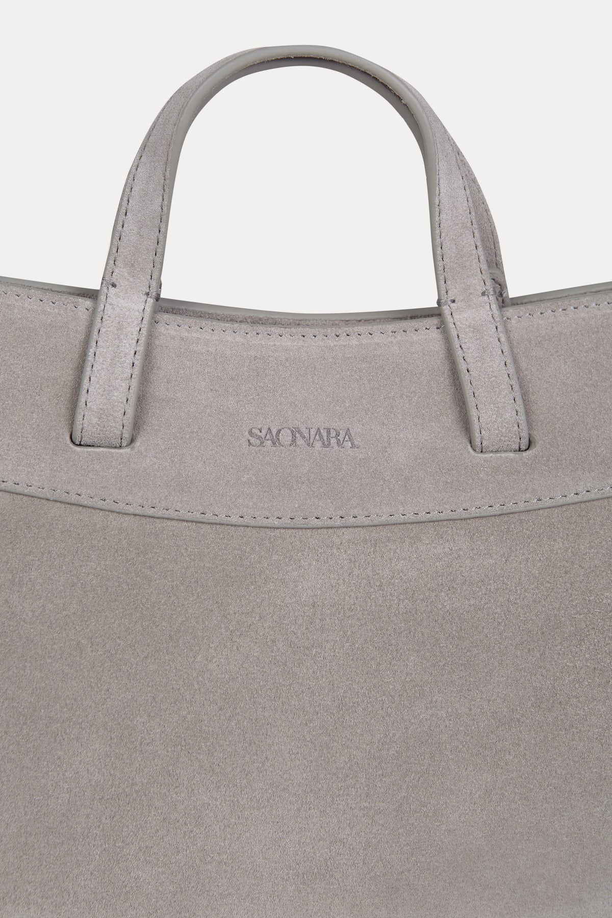 Mini Shopping Gray Suede