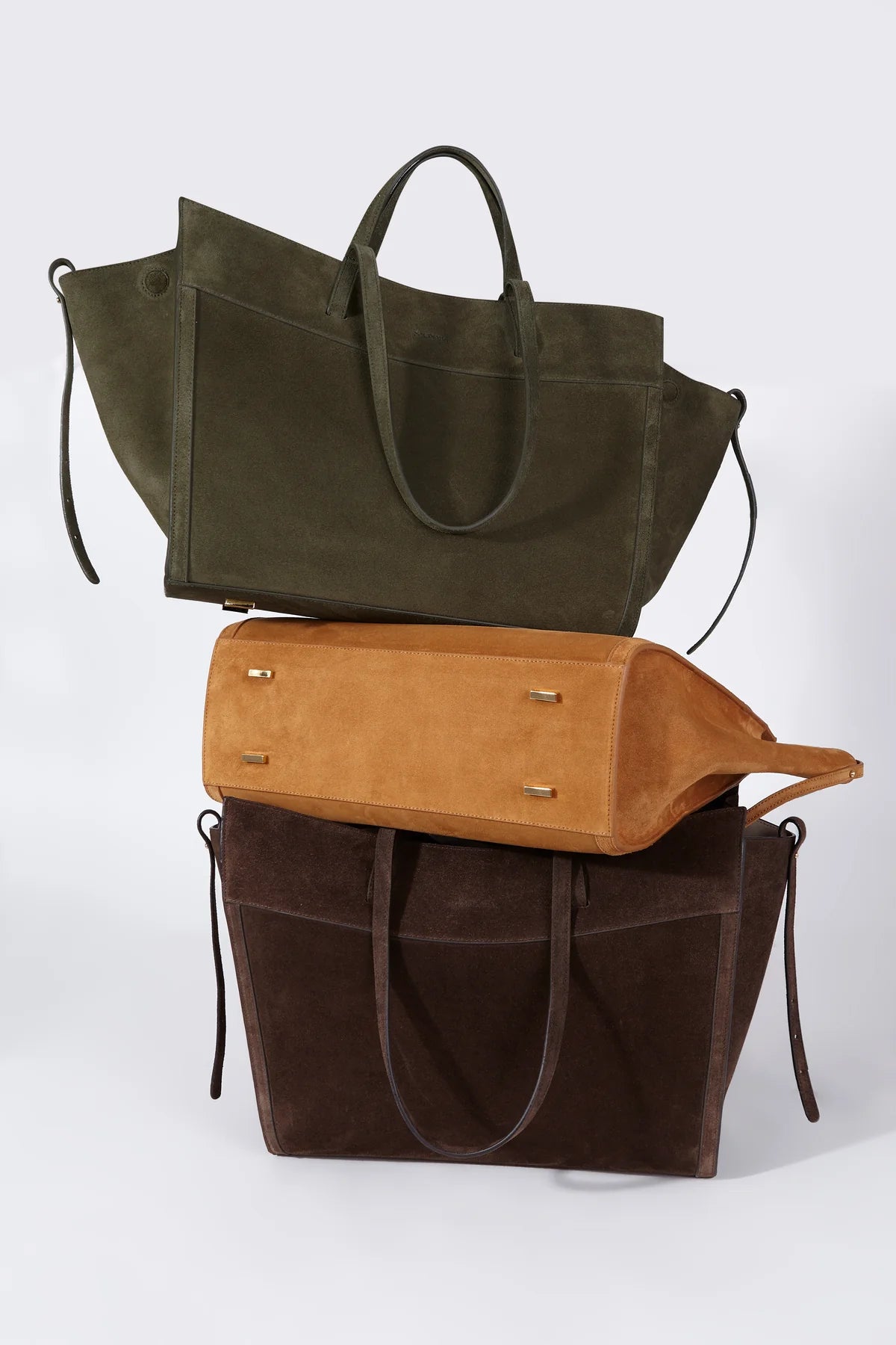 Shopping Bag Camel Suede
