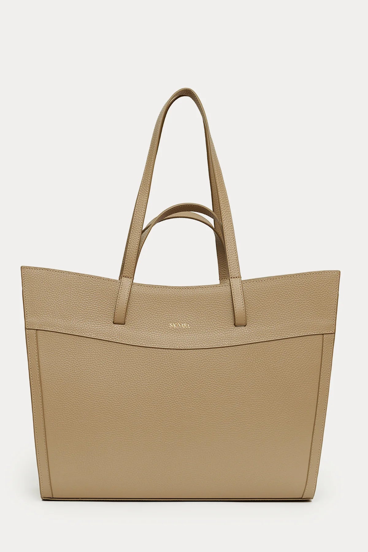 Shopping Bag Taupe Piel