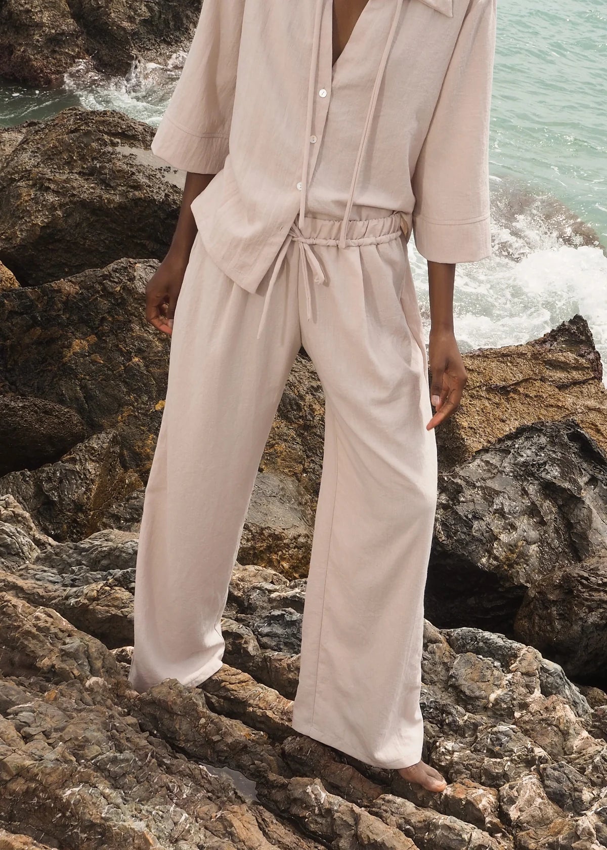 Pantalón Gara Crema