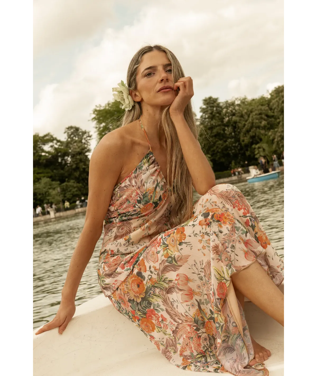 Vestido Grenoble Beige