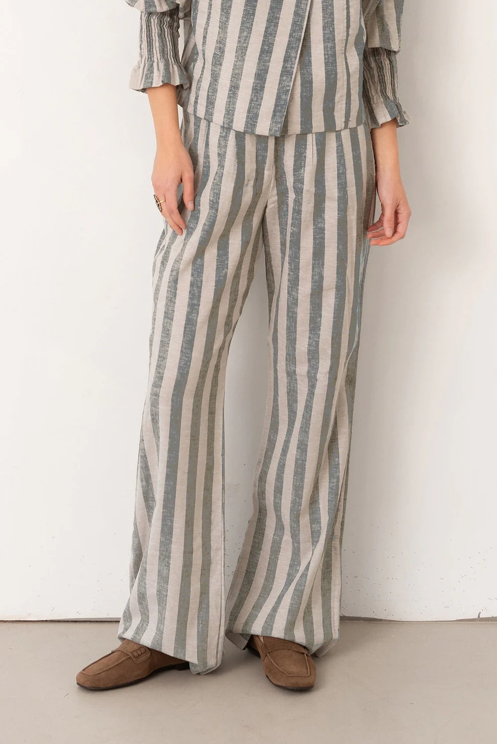 Pantalón Largo Rayas Azul