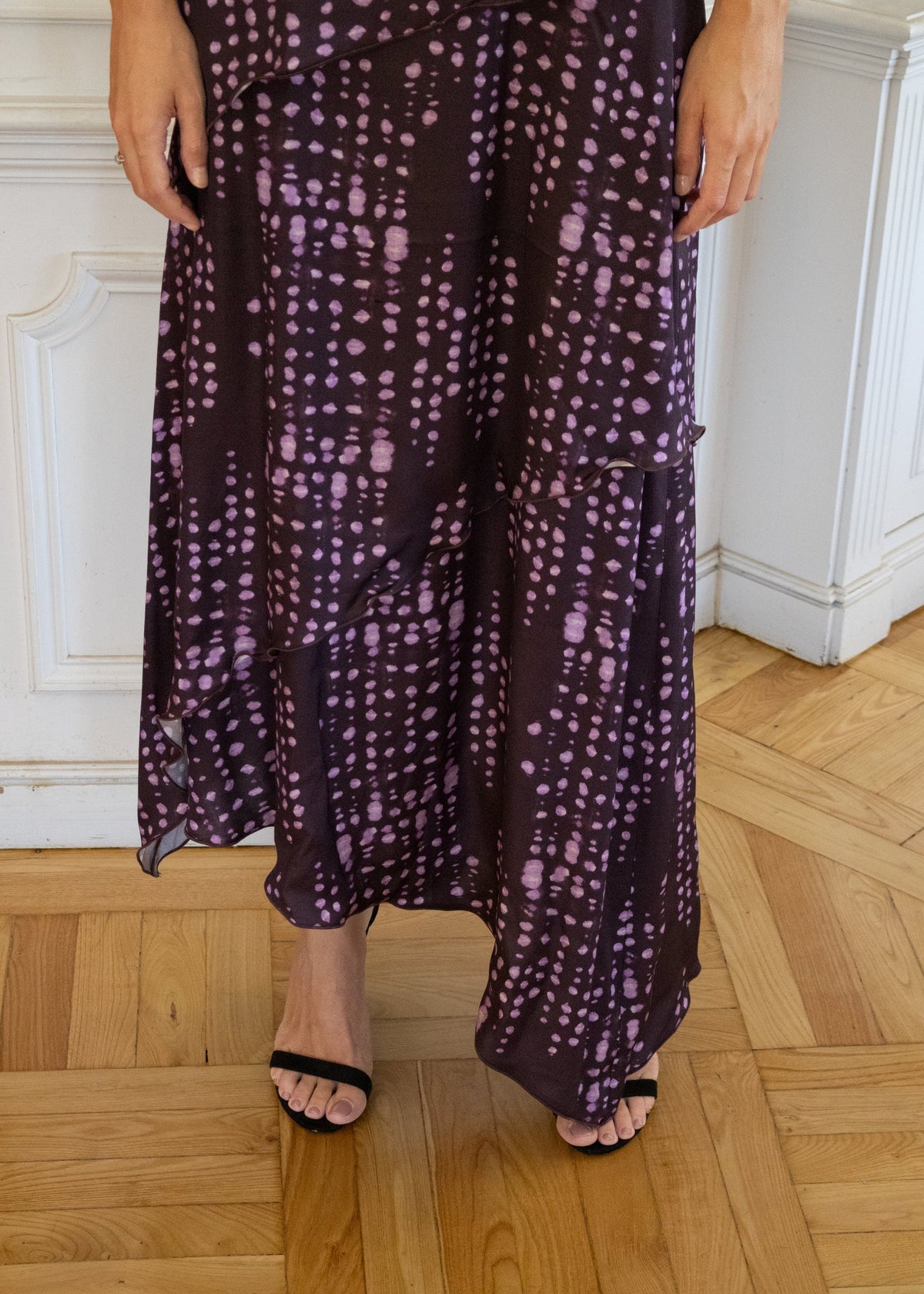 Vestido Marella Lunares Malva