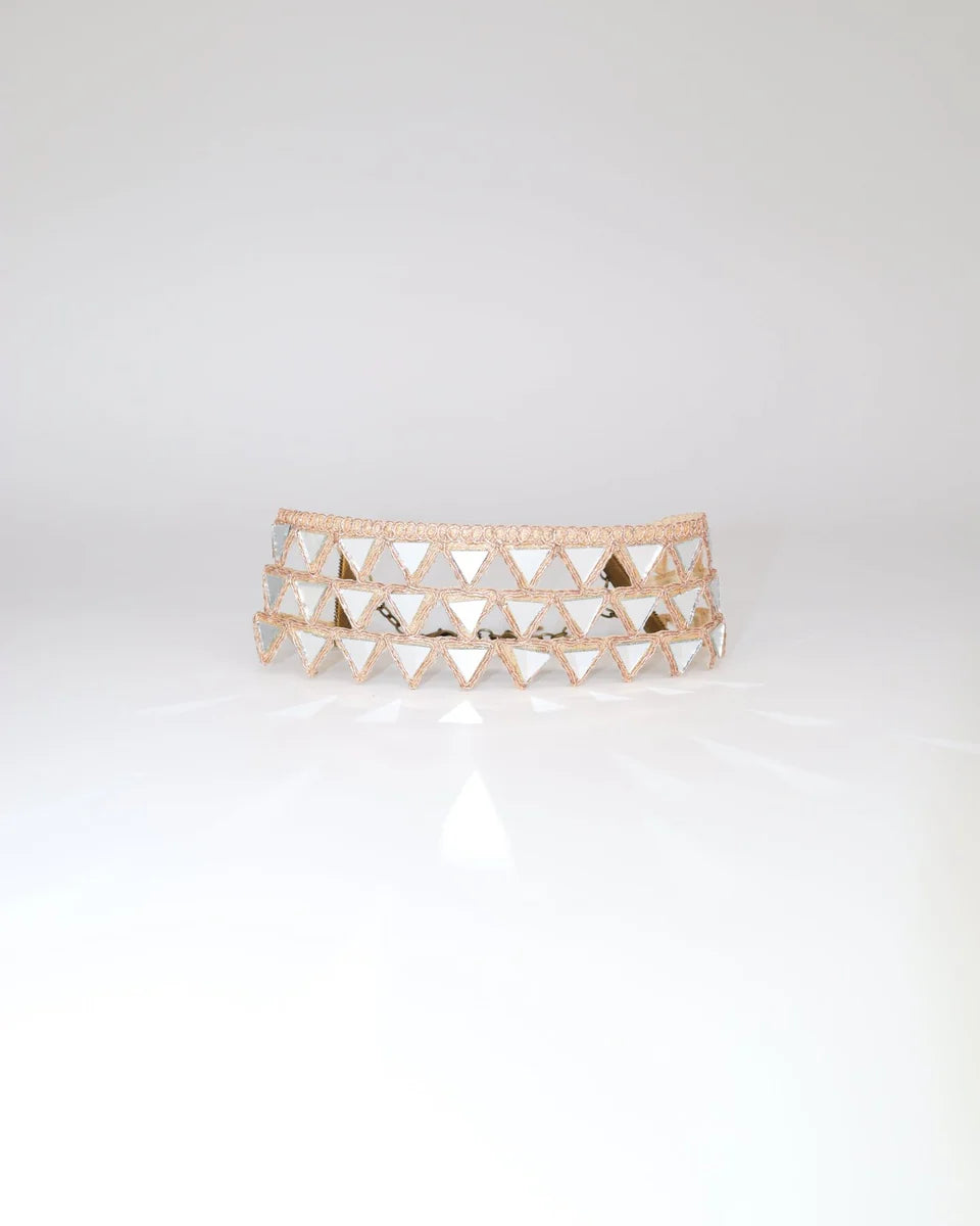 Choker Escama Rosa