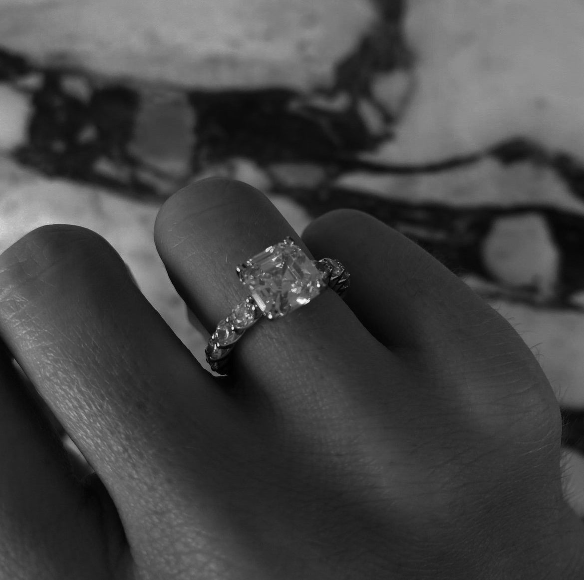 Lady Diamond Silver Ring
