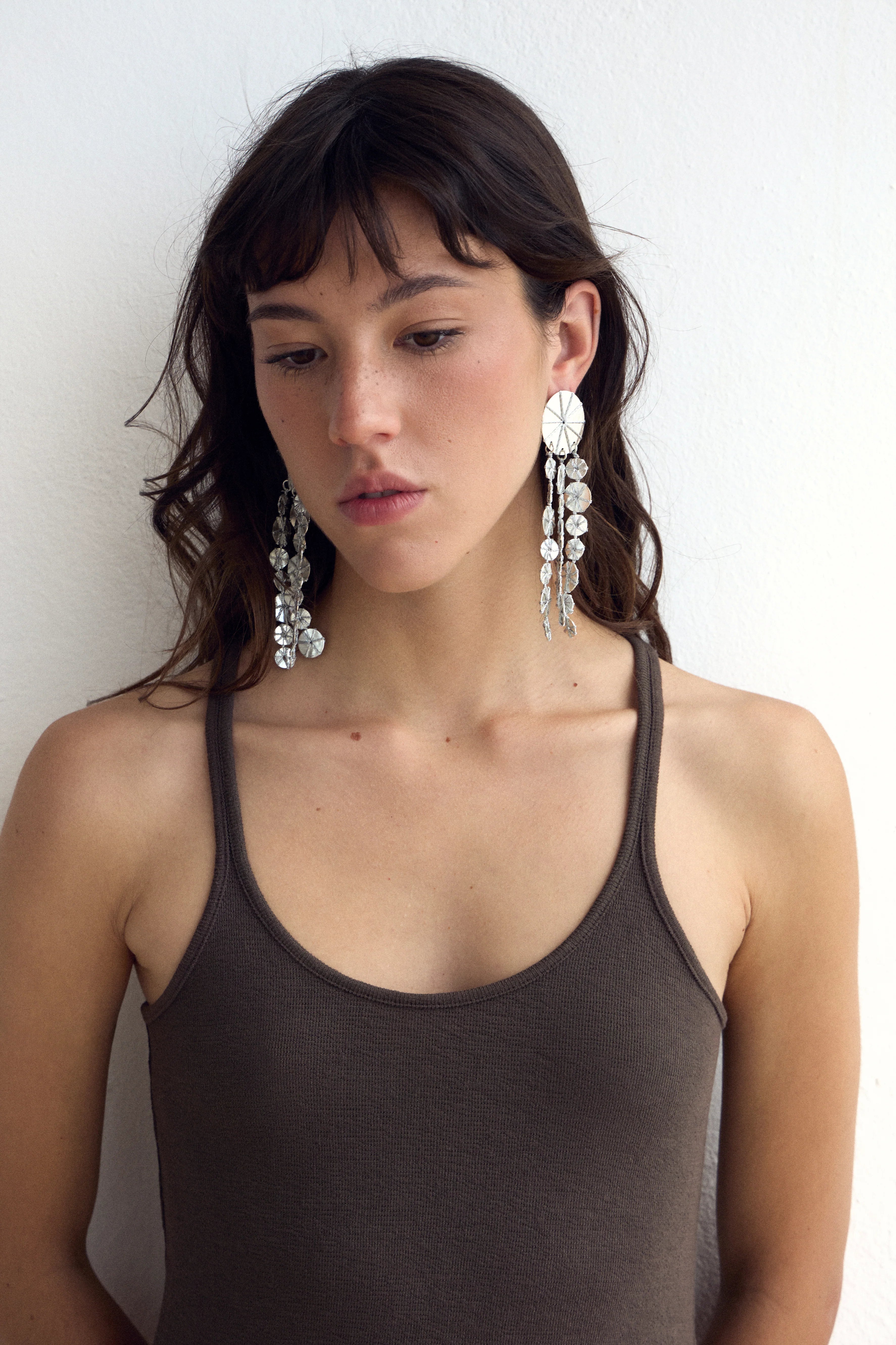 Pendientes Bruma Plata
