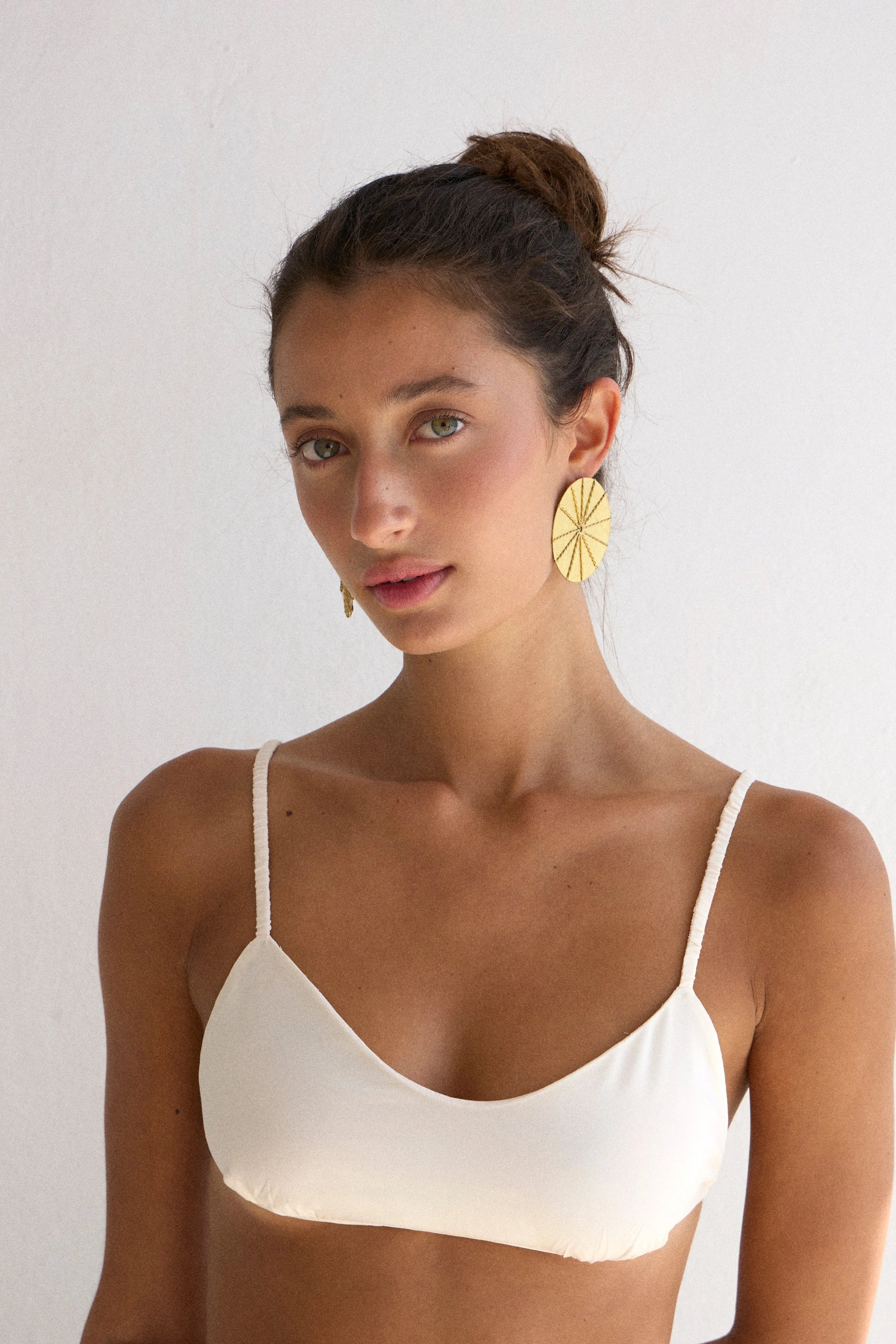Pendientes Luna Oro