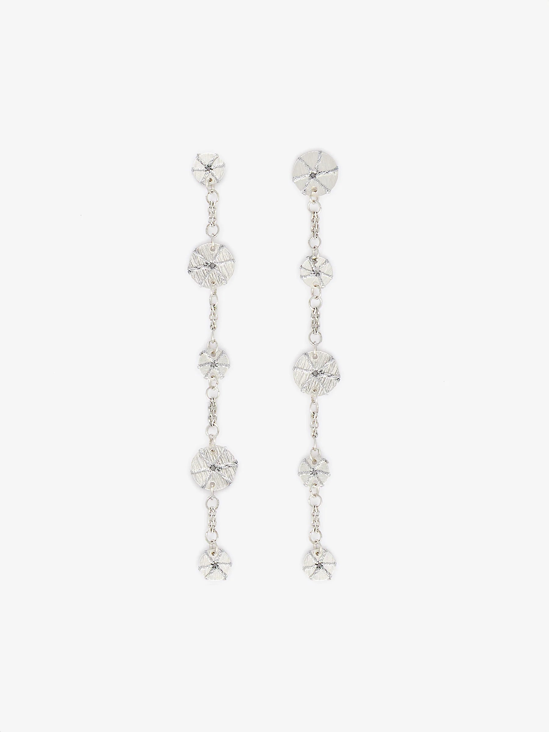 Pendientes Saturno Plata