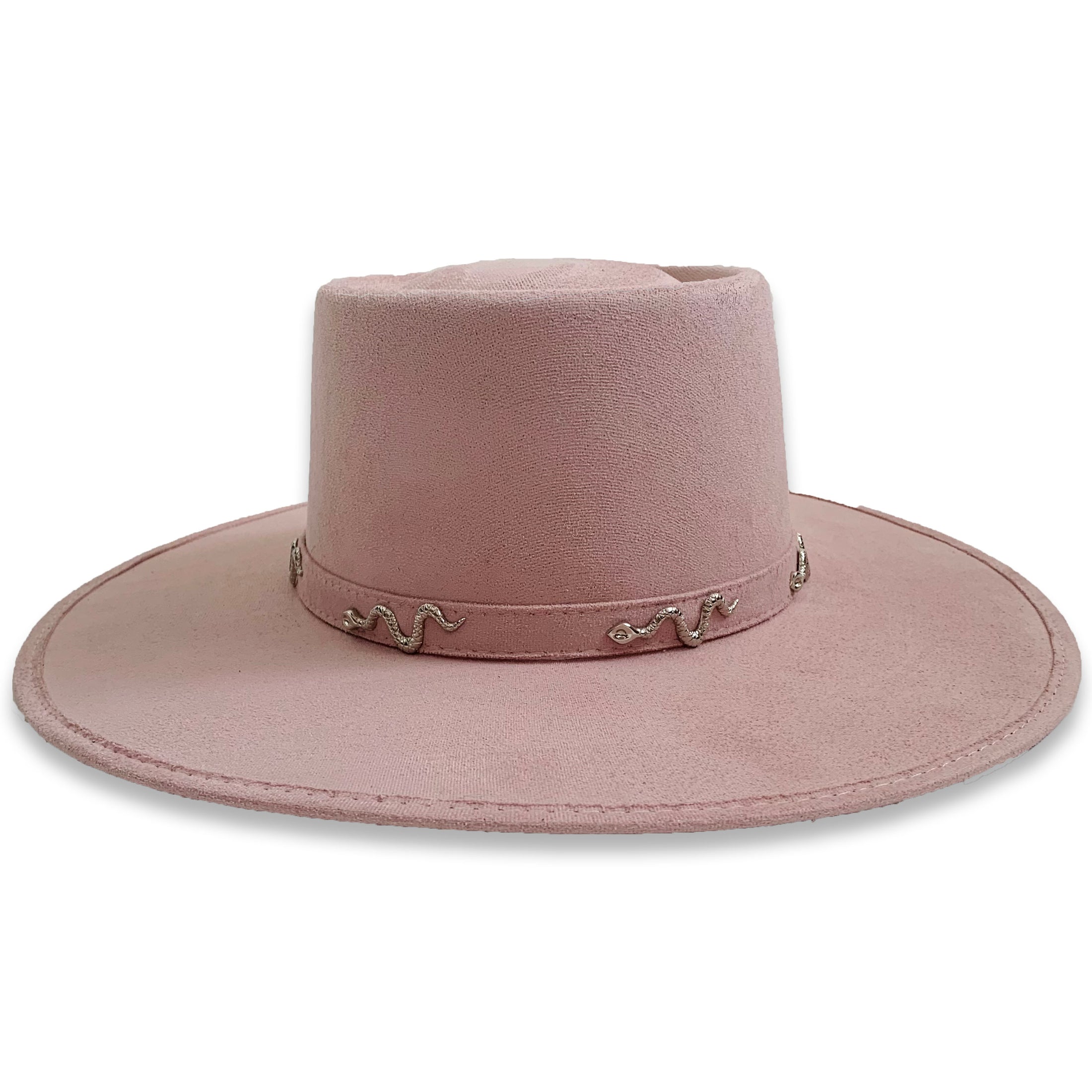 Sombrero Cordobés Rosa Serpes Plata