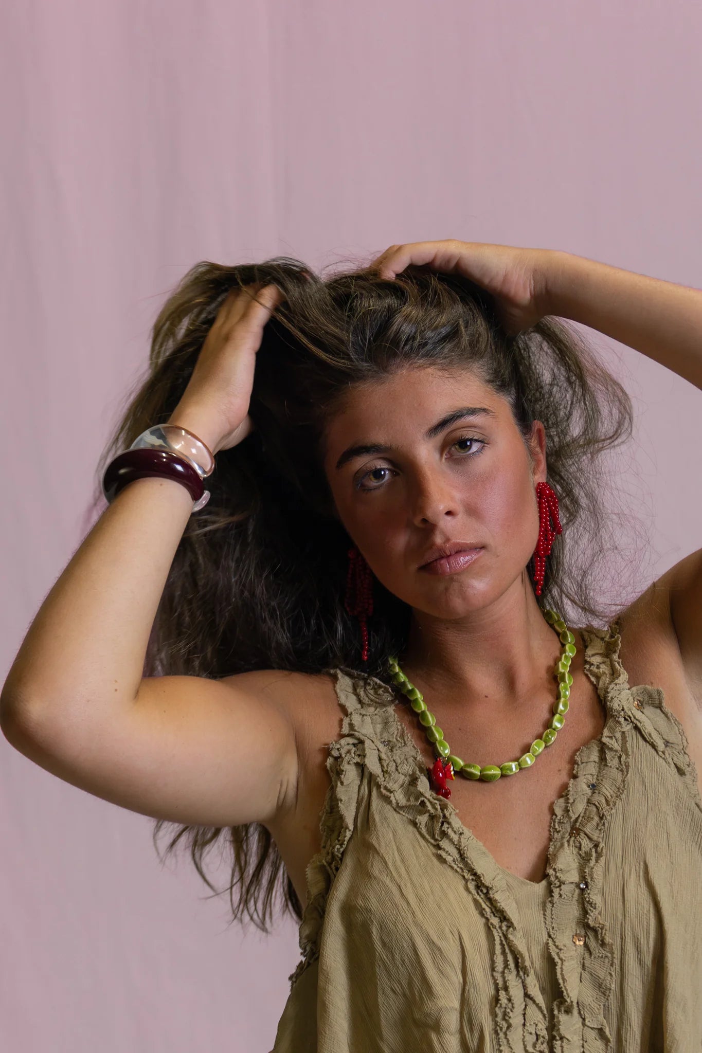 Pendientes Janis Rojo