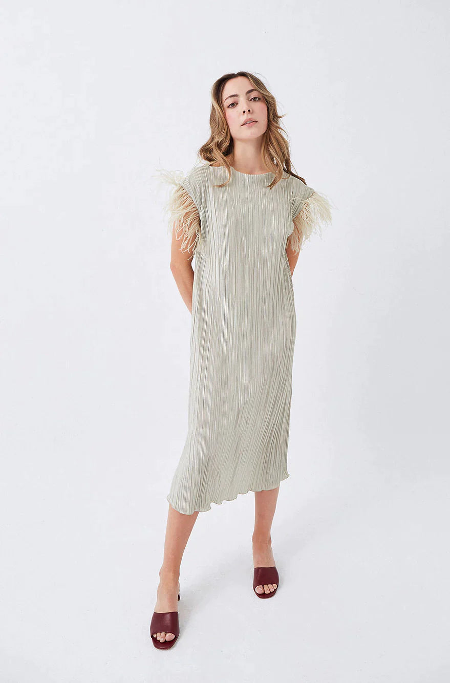 Pleated Dress No Feathers